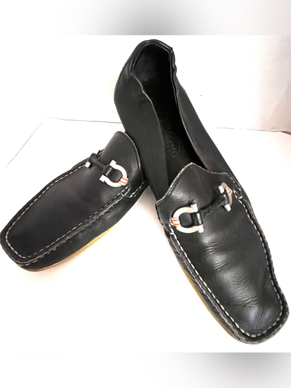 Salvatore Ferragamo Gancini Horsebit Leather Loafers